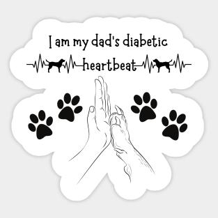 Diabetic Dad's Best Friend Sticker